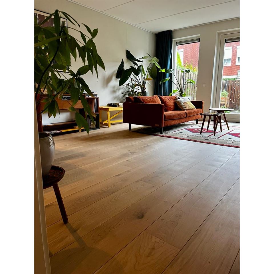 Duoplank 19x235mm wit geolied.