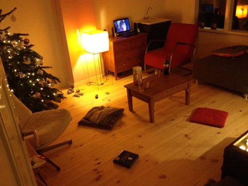 Fam. van Vooren uit Arnhem. Grenen 180mm. Behandeld met Osmo mat/transparant.