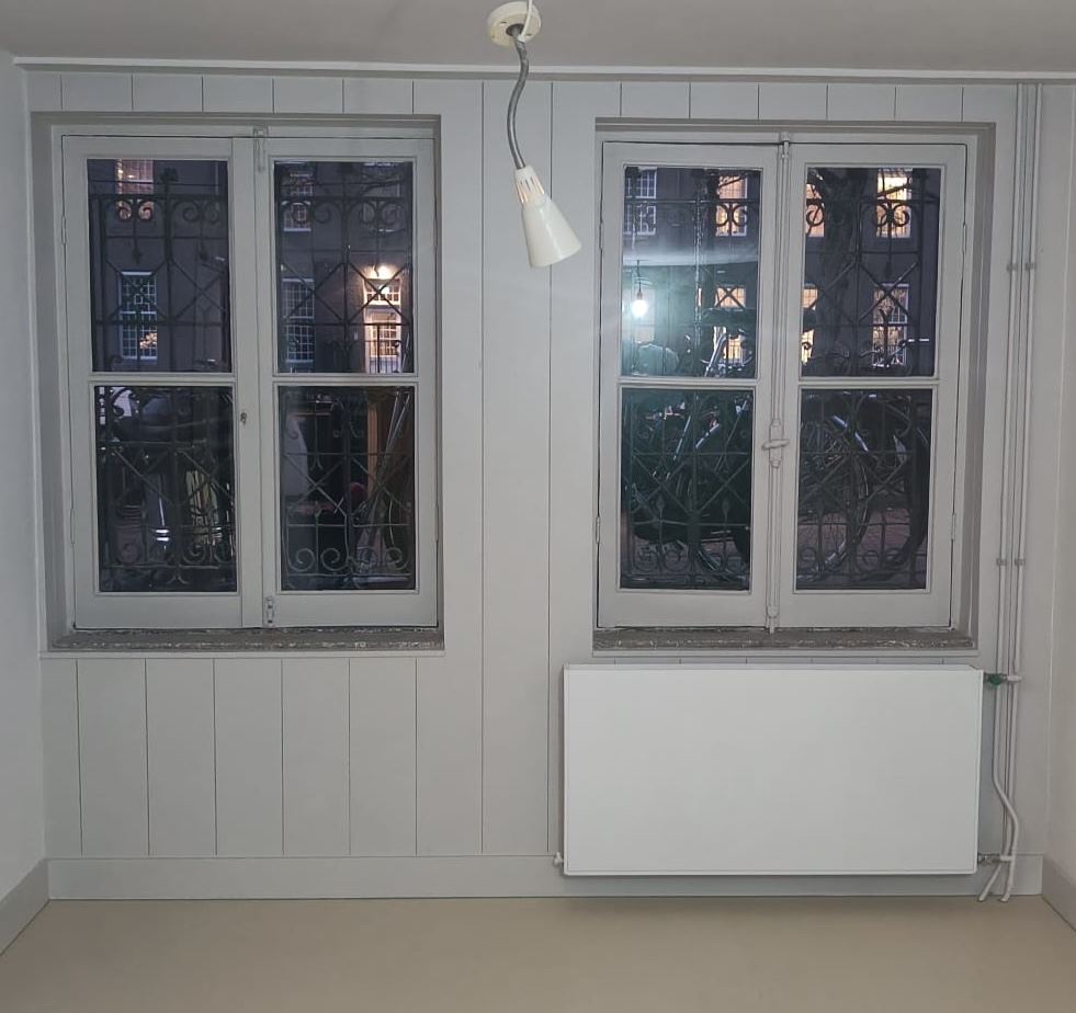 Gevingerlast 17x195 gebruikt als wand.