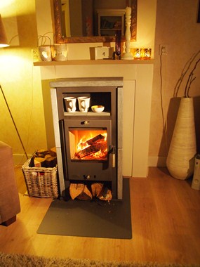 Fam. Evers uit Rhenen. Marbella van Fireplace. (Duitse kachel)