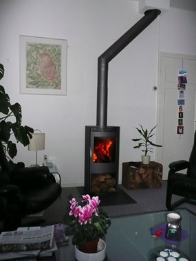 Fam. Jacobs uit Oosterbeek. TT40 van Termatech. (Deense kachel)