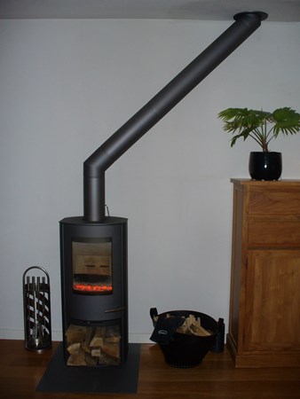 Fam. van Neerbos uit Wageningen. 
TT20 van TermaTech.
Deense kachel.