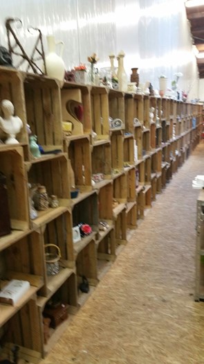 4-lats fruitkisten 30x40x50.
Gebruikt in winkel Kampen als kastenwand.