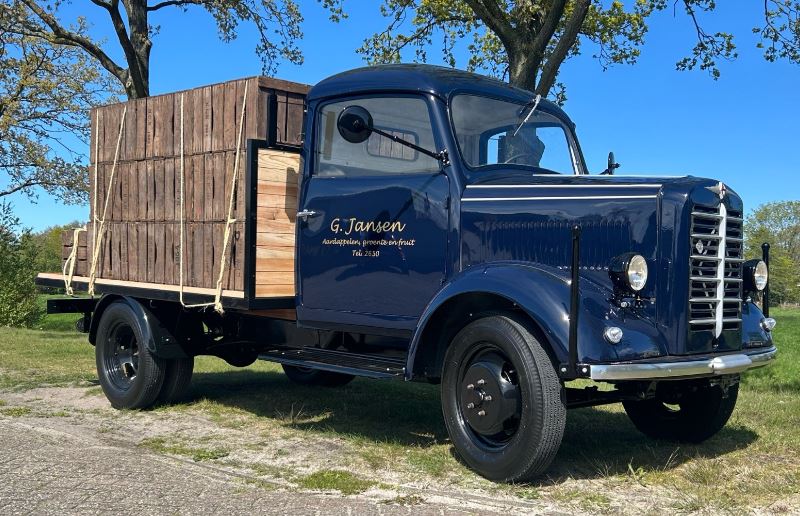 Onze fruitkisten gebruikt voor een gerestaureerde vrachtwagen.