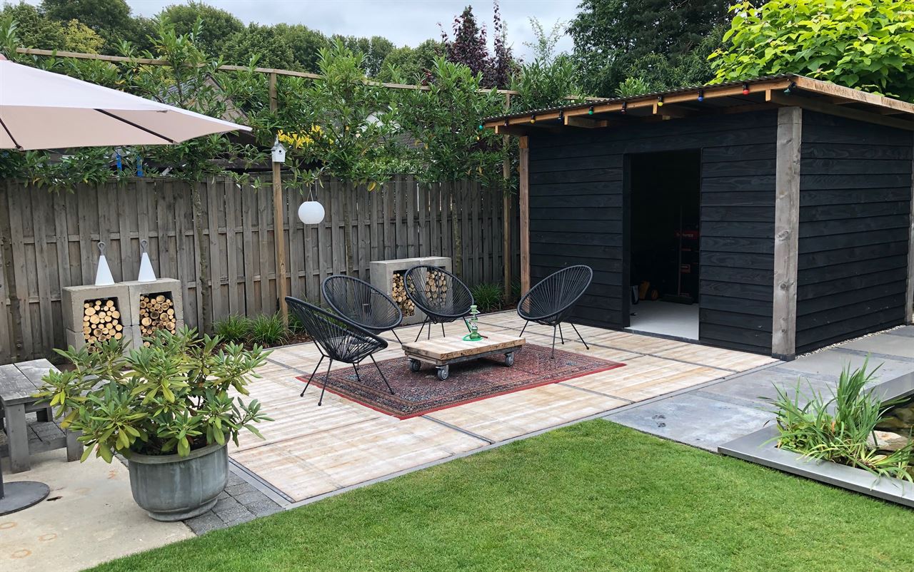 Terras met steenschotten 0,97 x 1m40 Terras met steenschotten 0,97 x 1m40