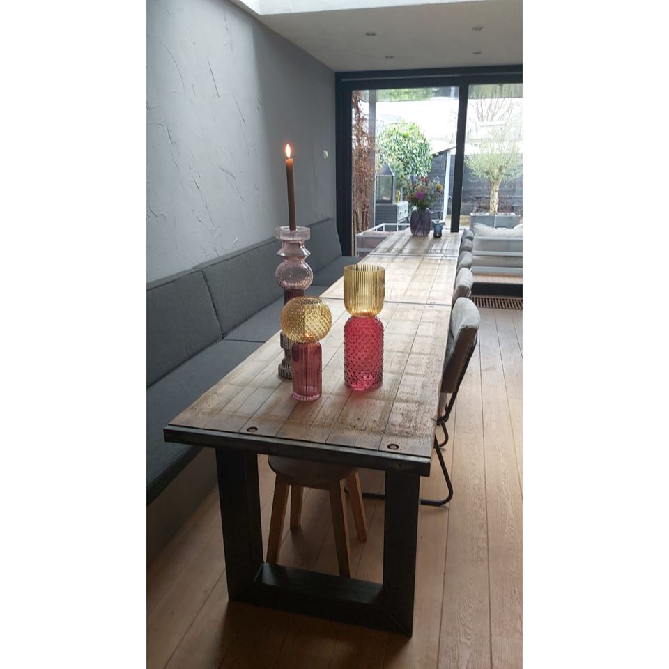 Tafel gemaakt van schotten 95x150 Tafel gemaakt van schotten 95x150