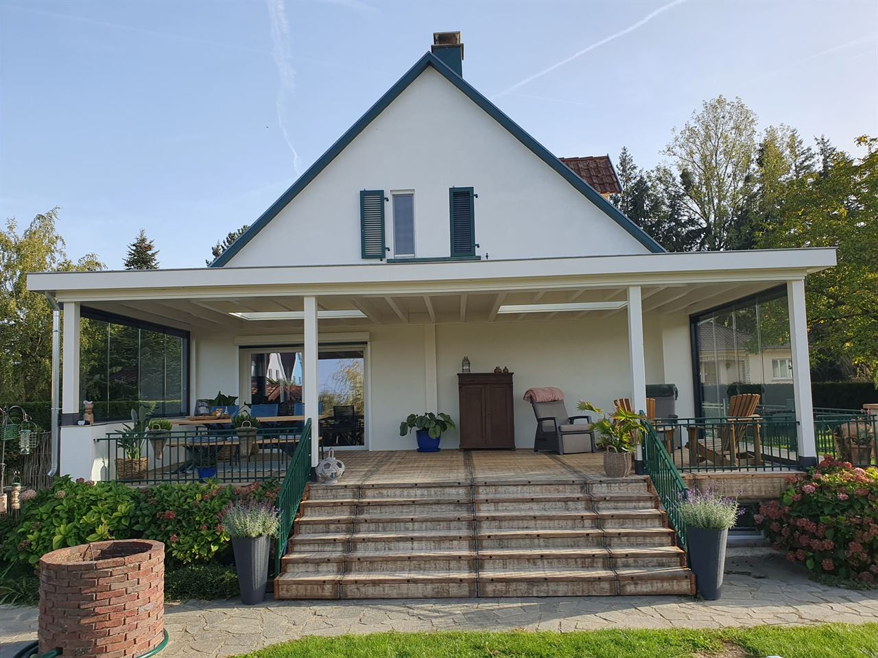 Terras gemaakt van steenschotten 85x135