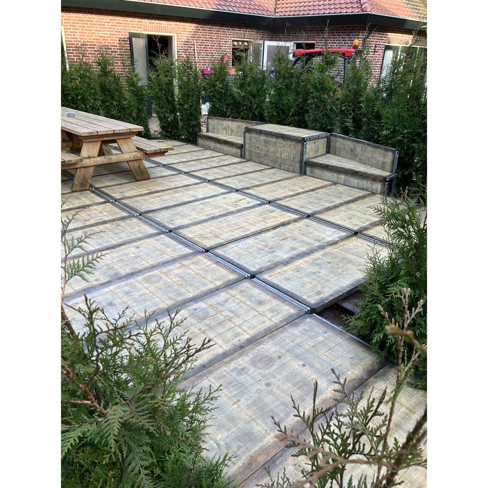 Terras van steenschotten 60x140