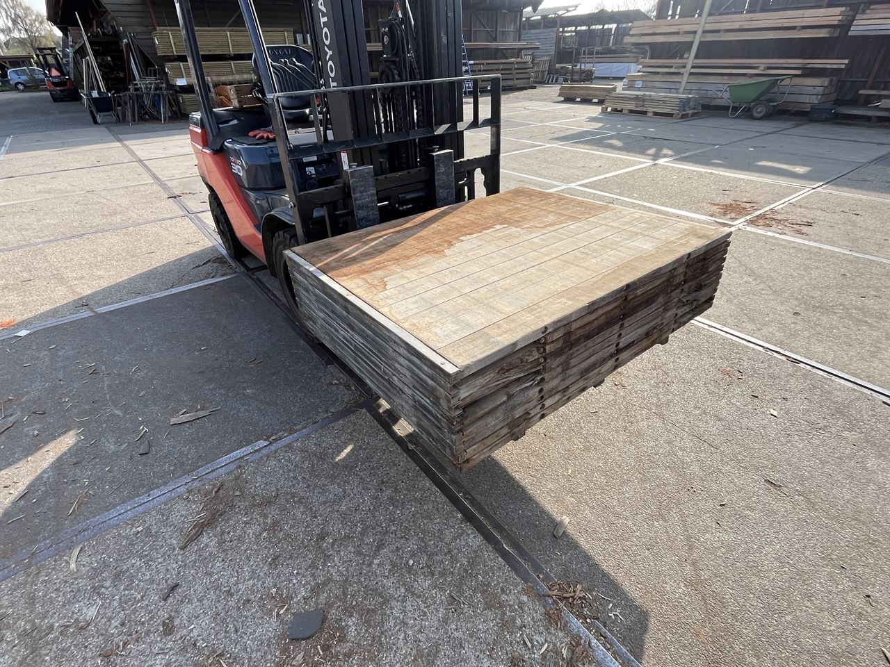 Steenschotten hardhout 1m10 x 1m40 b-keus (32mm)