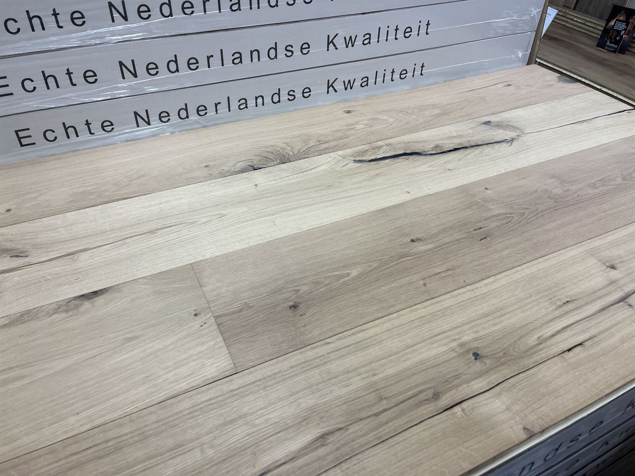 Lamelparket eiken Nature 14x235mm  (onbehandeld)