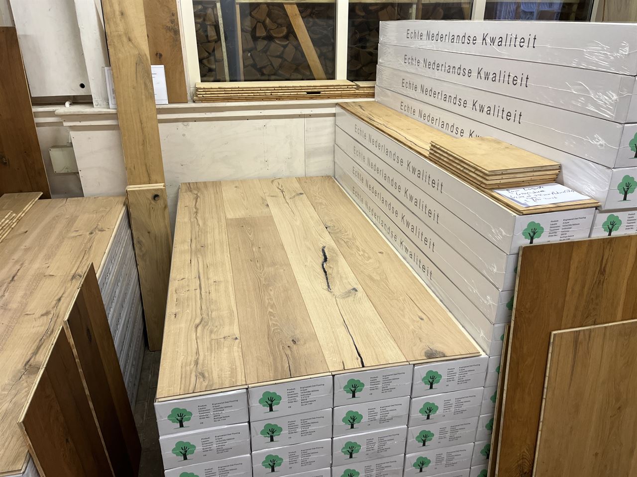 Lamelparket eiken Nature 14x235mm  (onbehandeld)