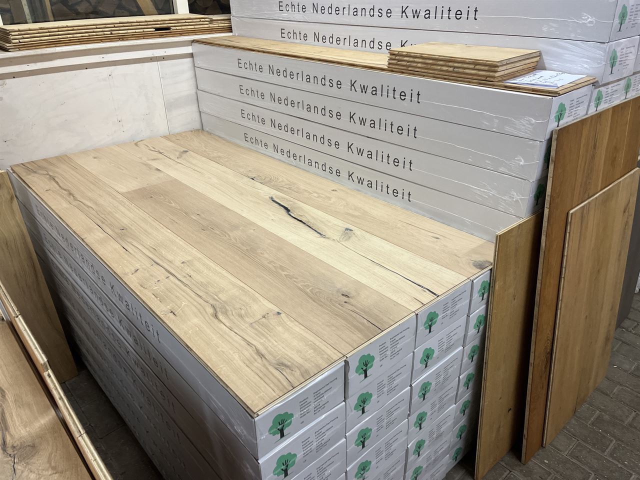 Lamelparket eiken Nature 14x235mm  (onbehandeld)