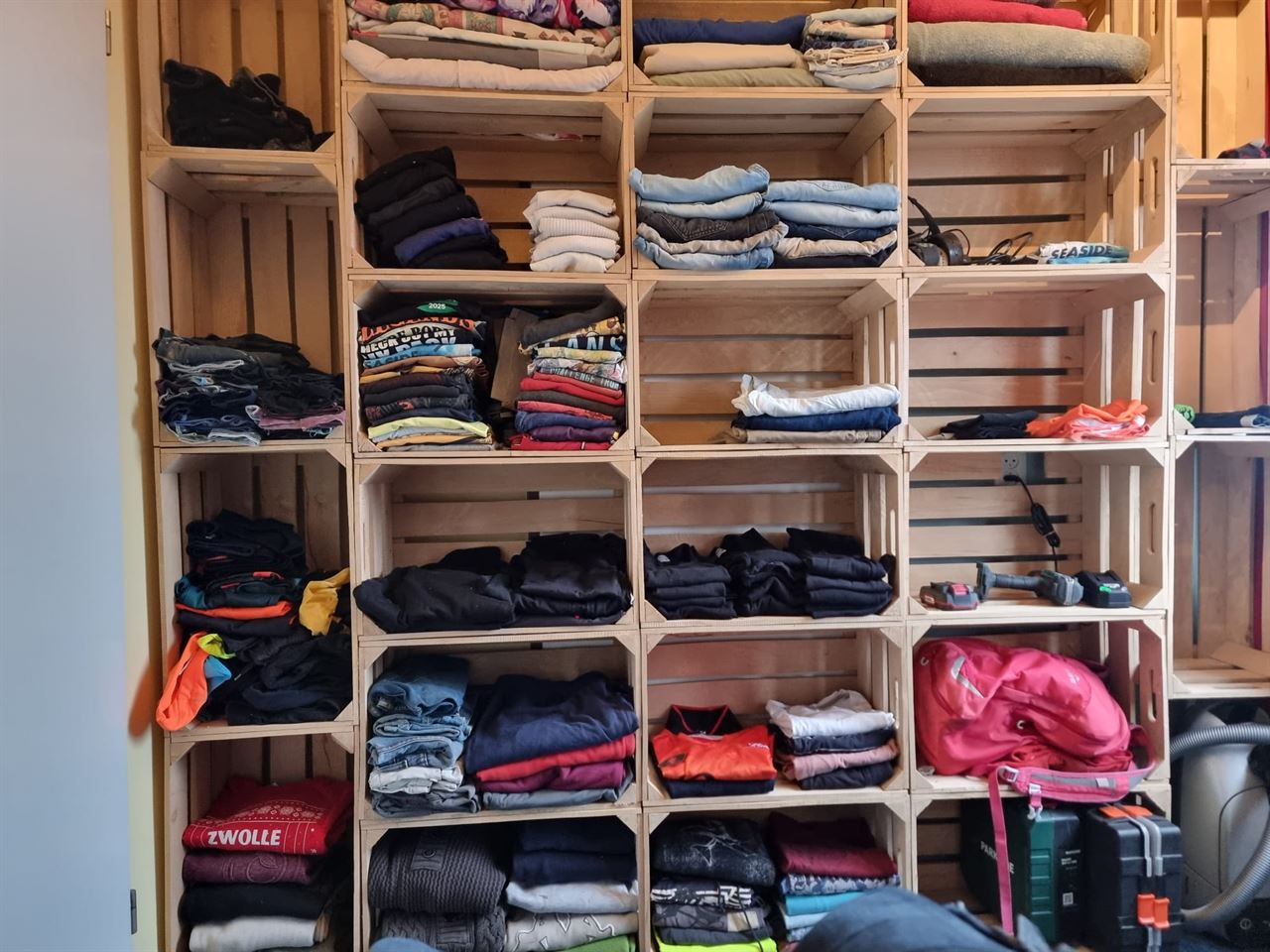 Nieuwe Beuken 3-lats kisten 31 x 35 x 54cm