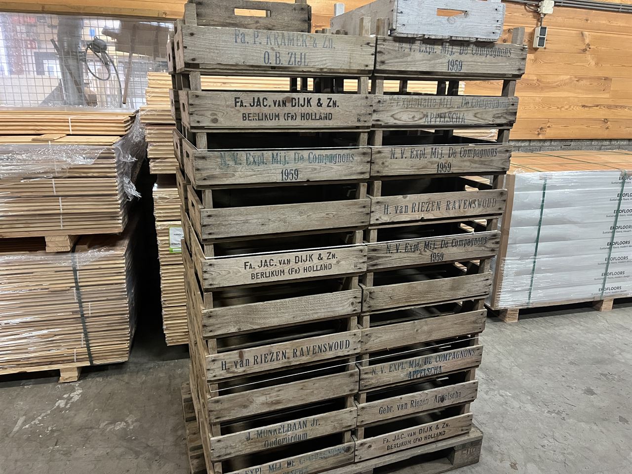 1-lats veilingkisten 16cm x 38cm x 54cm