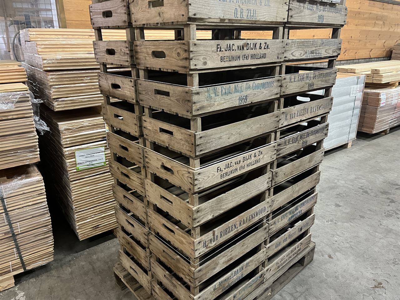 1-lats veilingkisten 16cm x 38cm x 54cm