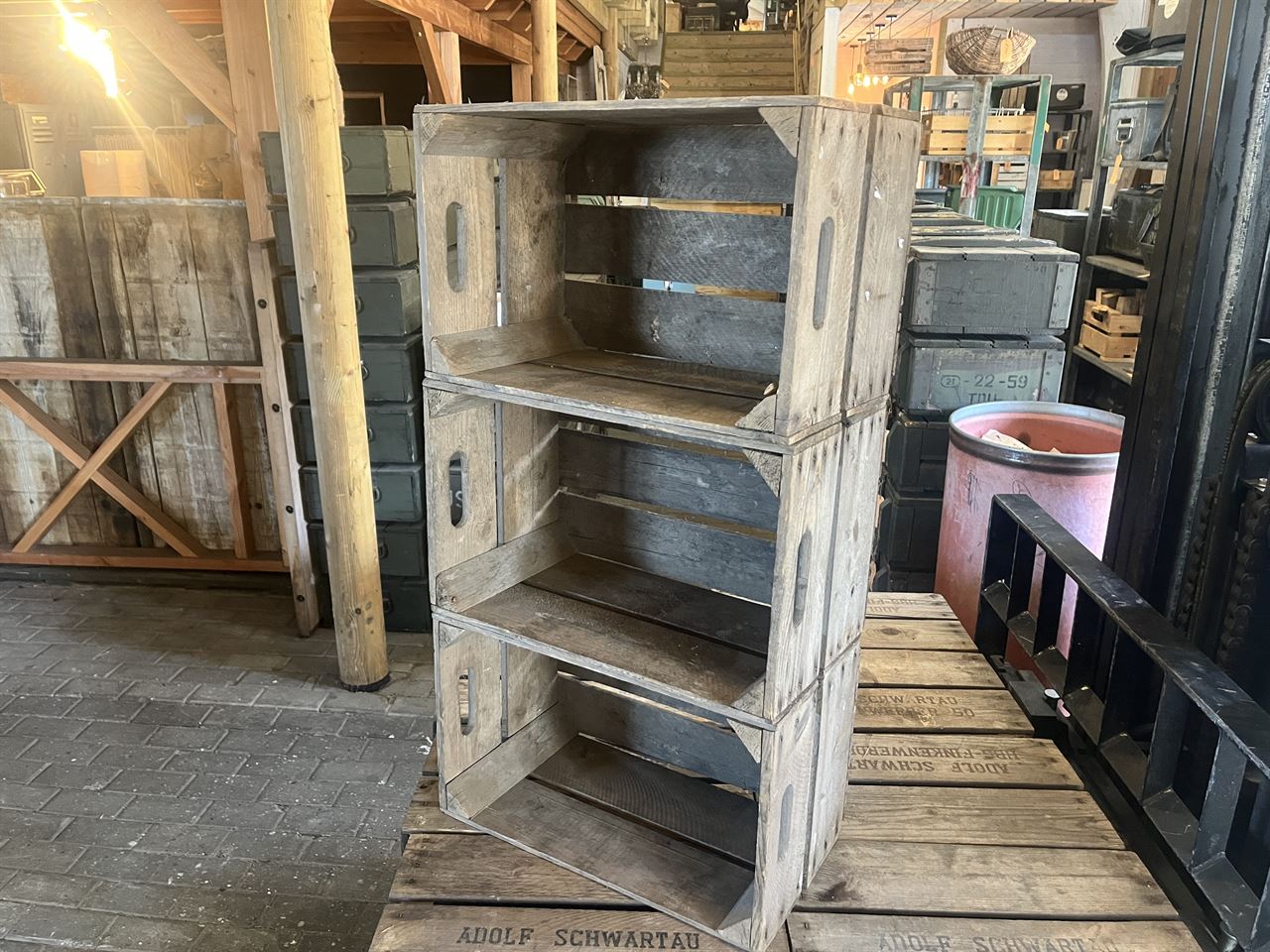 2-lats klein Duits 27x31x49cm ZEER ZELDZAAM !!