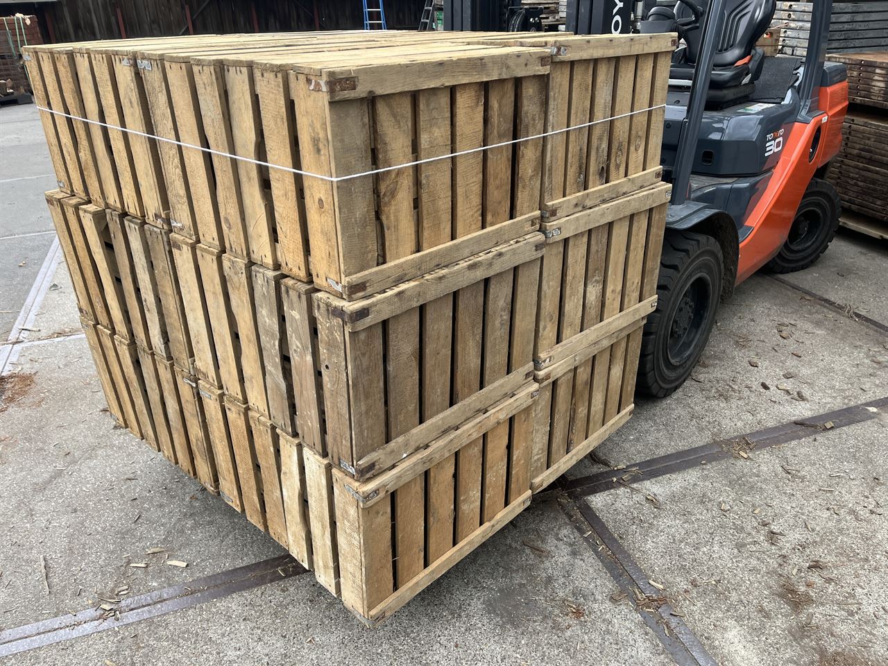 Houten 3-lats kisten 33x40x60