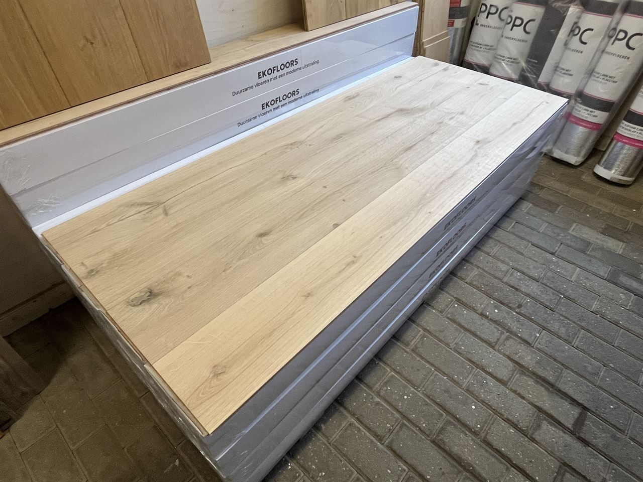 Eiken duoplank onbehandeld 14x190mm