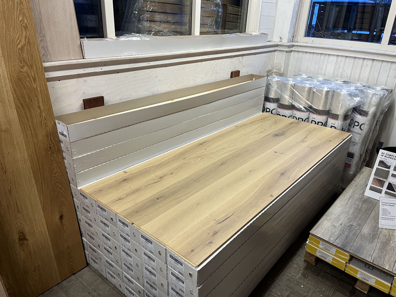 Eiken lamel 14x180 invisible gelakt