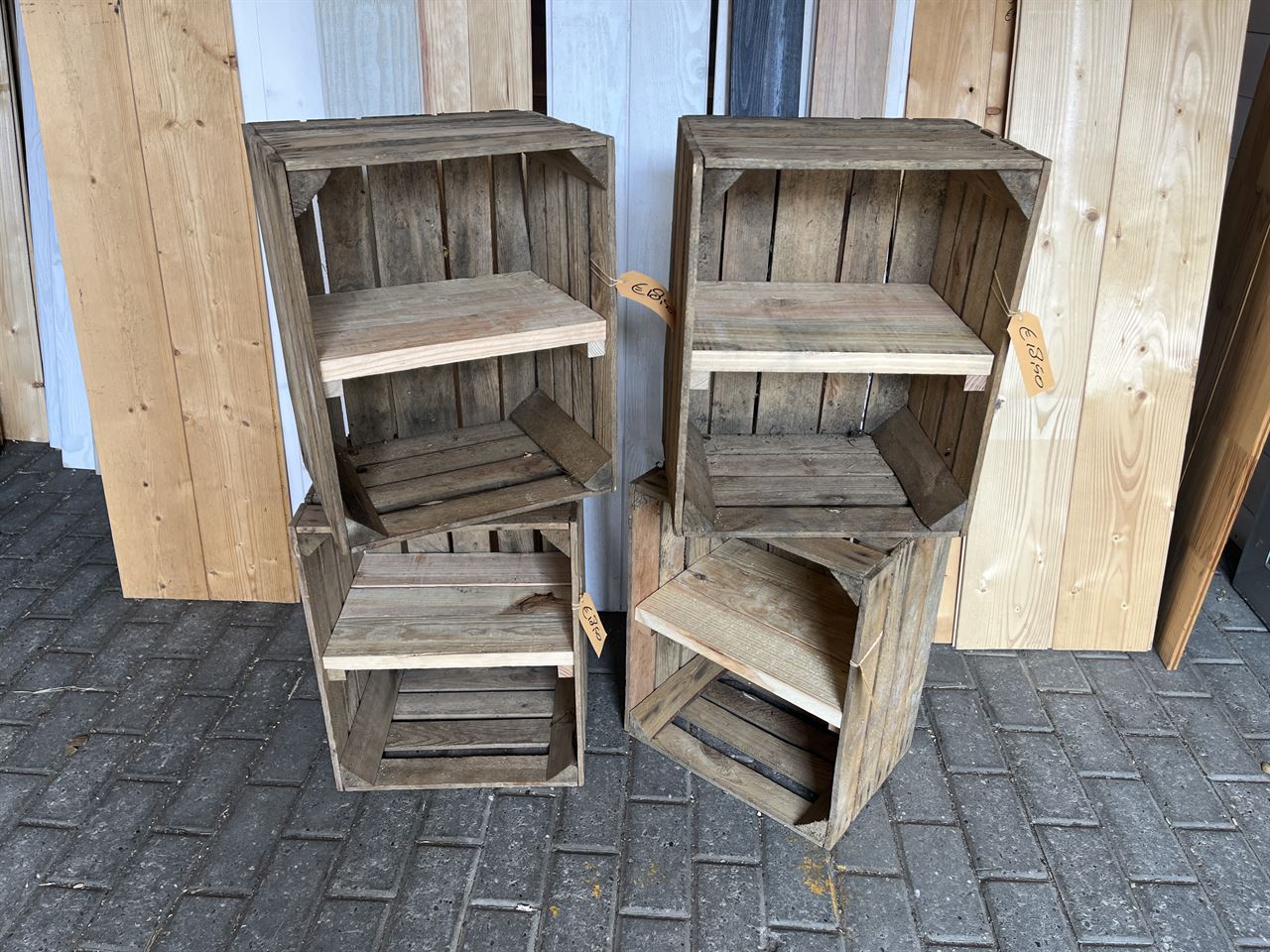 Kisten met diepe schap 30x40x50