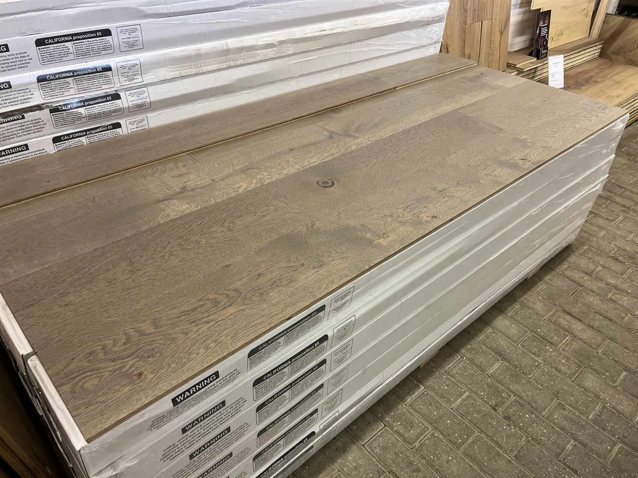 Eiken duopl. 14x220 geborsteld & gelakt AANBIEDING