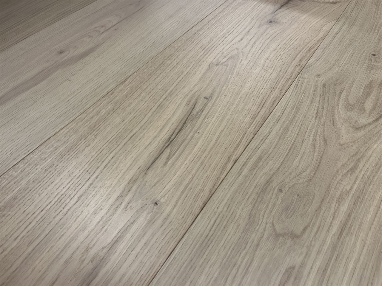 Eiken duoplank invisible gelakt 14x190mm