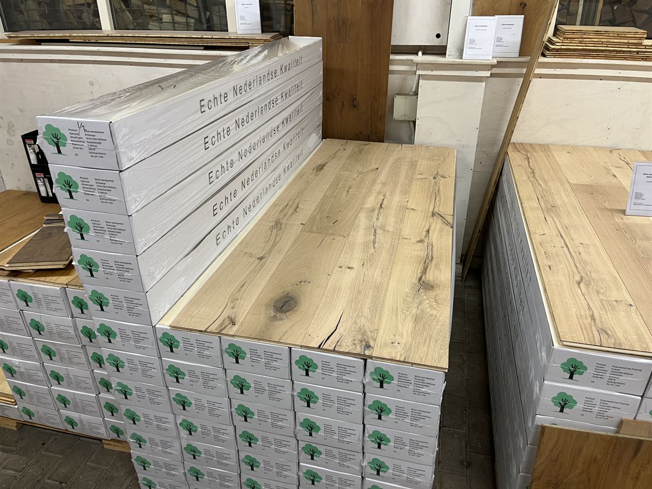 Lamelparket eiken Nature 14x190 (onbehandeld)