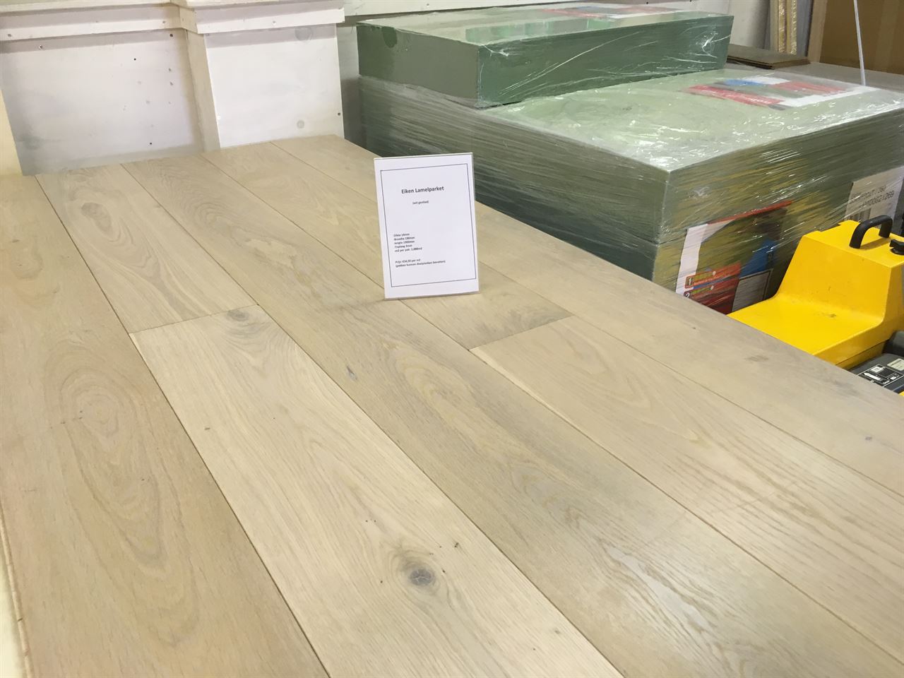 Lamelparket eiken wit geolied Lamelparket eiken wit geolied