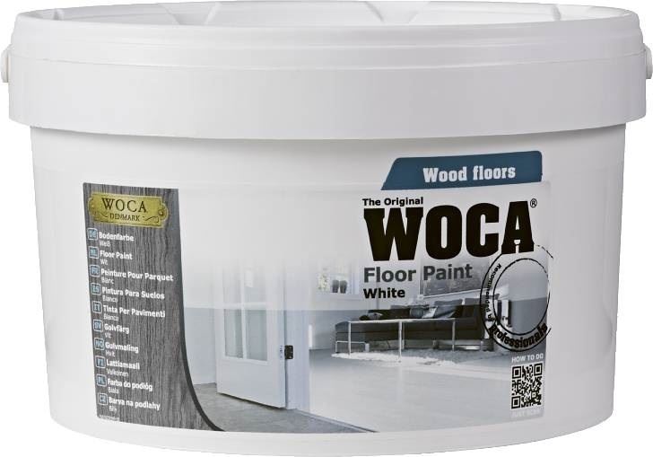 WoCa floorpaint wit / zwart
