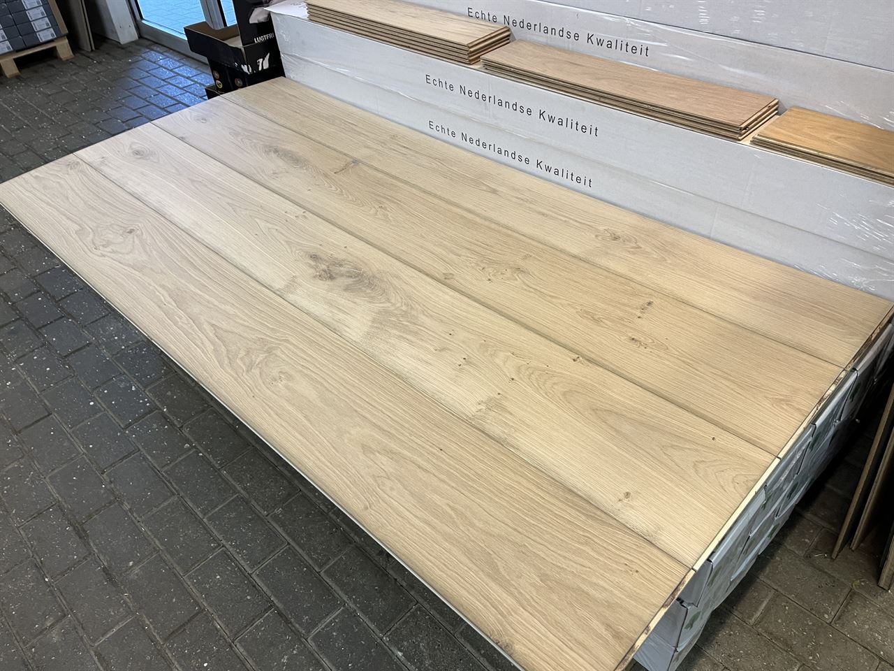 Eiken duoplanken onbehandeld 19x235