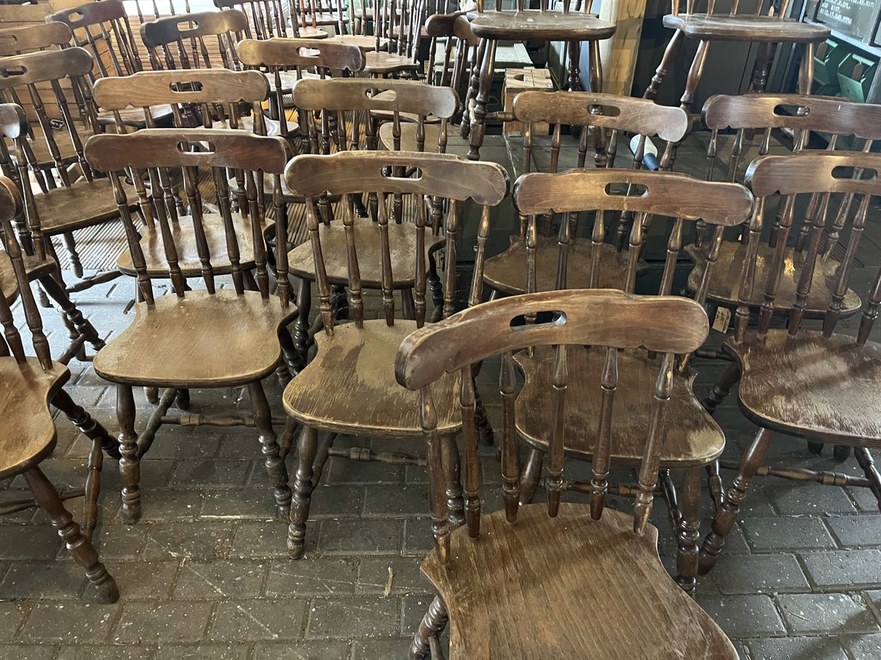 Houten spijlstoelen - Kroeg Stoelen