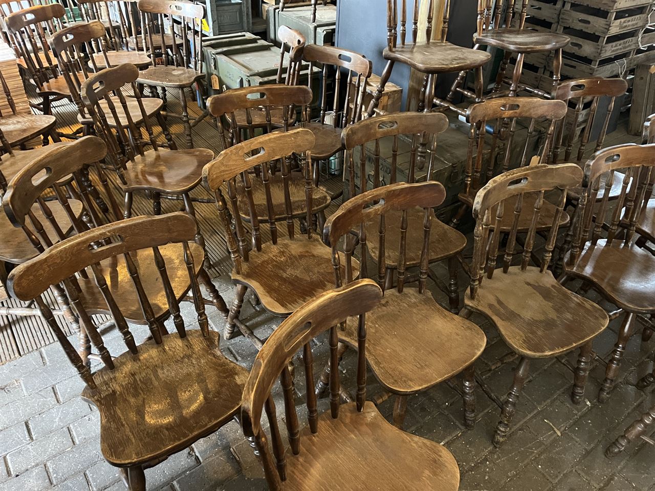 Houten spijlstoelen - Kroeg Stoelen